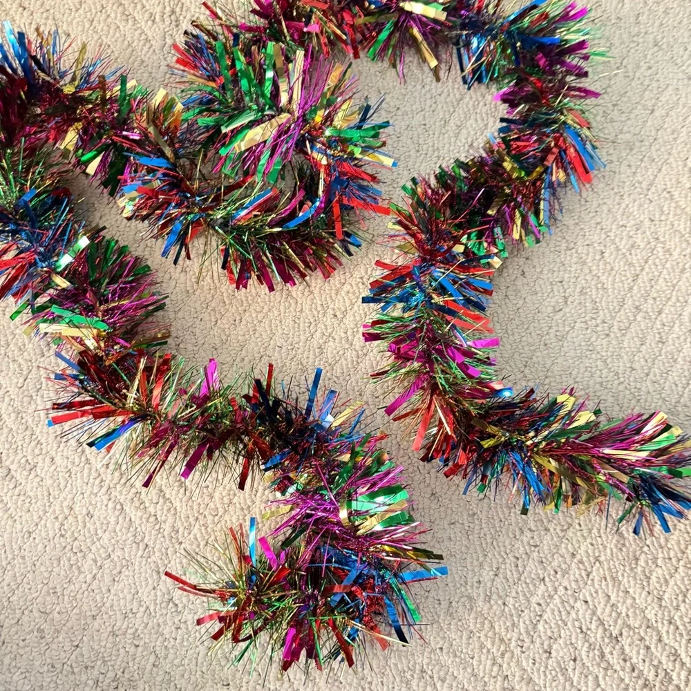 Long new garland birthday event tinsel festive holiday decor